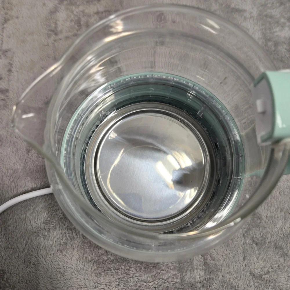 Elite Gourmet EKT1220M Electric Glass Kettle 1.2L Mint Green Adjustable Temp